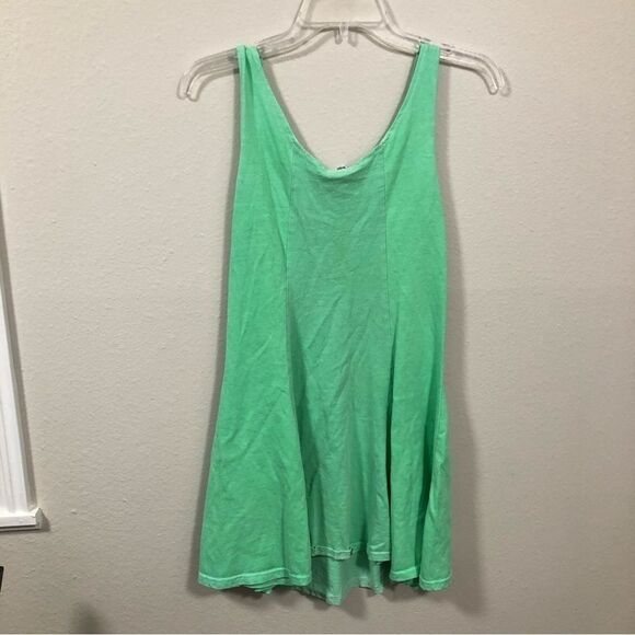 In Gear Vintage Y2K Lime Green Mini Dress women's size small - Picture 4 of 4